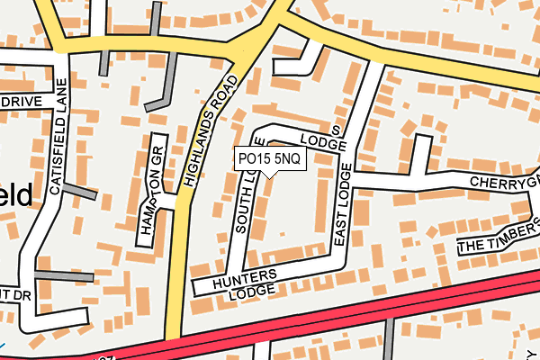 PO15 5NQ map - OS OpenMap – Local (Ordnance Survey) PO15 5NQ map - OS OpenMap – Local (Ordnance Survey)