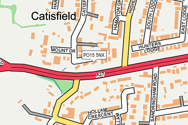 PO15 5NX map - OS OpenMap – Local (Ordnance Survey) PO15 5NX map - OS OpenMap – Local (Ordnance Survey)