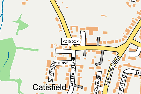 PO15 5QP map - OS OpenMap – Local (Ordnance Survey) PO15 5QP map - OS OpenMap – Local (Ordnance Survey)