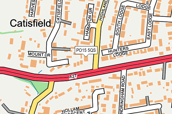 PO15 5QS map - OS OpenMap – Local (Ordnance Survey) PO15 5QS map - OS OpenMap – Local (Ordnance Survey)