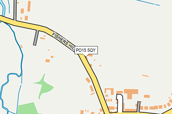 PO15 5QY map - OS OpenMap – Local (Ordnance Survey) PO15 5QY map - OS OpenMap – Local (Ordnance Survey)
