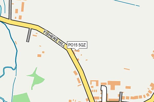 PO15 5QZ map - OS OpenMap – Local (Ordnance Survey) PO15 5QZ map - OS OpenMap – Local (Ordnance Survey)