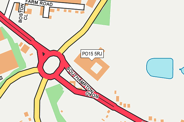 PO15 5RJ map - OS OpenMap – Local (Ordnance Survey) PO15 5RJ map - OS OpenMap – Local (Ordnance Survey)