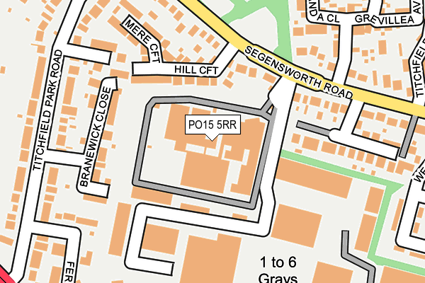 PO15 5RR map - OS OpenMap – Local (Ordnance Survey) PO15 5RR map - OS OpenMap – Local (Ordnance Survey)