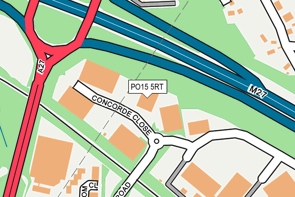 PO15 5RT map - OS OpenMap – Local (Ordnance Survey) PO15 5RT map - OS OpenMap – Local (Ordnance Survey)