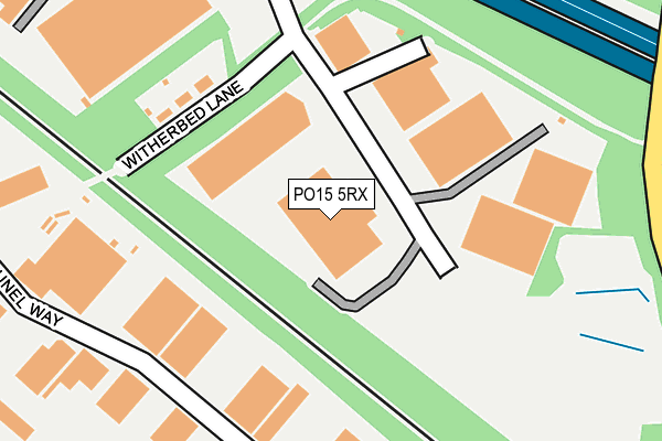 PO15 5RX map - OS OpenMap – Local (Ordnance Survey) PO15 5RX map - OS OpenMap – Local (Ordnance Survey)