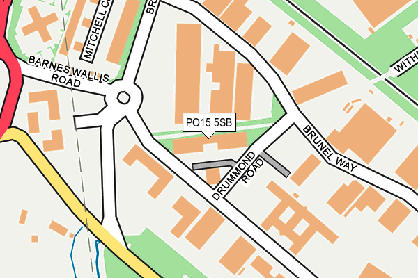PO15 5SB map - OS OpenMap – Local (Ordnance Survey) PO15 5SB map - OS OpenMap – Local (Ordnance Survey)