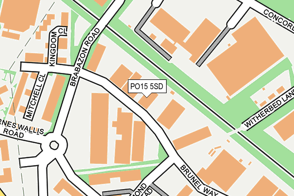 PO15 5SD map - OS OpenMap – Local (Ordnance Survey) PO15 5SD map - OS OpenMap – Local (Ordnance Survey)