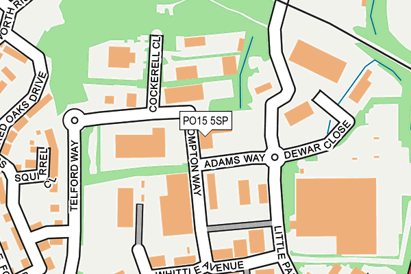 PO15 5SP map - OS OpenMap – Local (Ordnance Survey) PO15 5SP map - OS OpenMap – Local (Ordnance Survey)