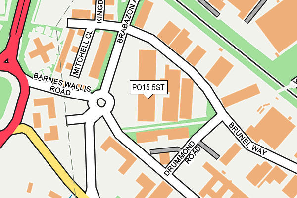 PO15 5ST map - OS OpenMap – Local (Ordnance Survey) PO15 5ST map - OS OpenMap – Local (Ordnance Survey)