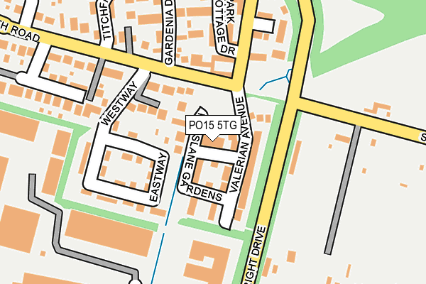 PO15 5TG map - OS OpenMap – Local (Ordnance Survey) PO15 5TG map - OS OpenMap – Local (Ordnance Survey)