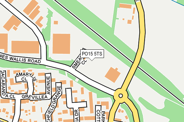 PO15 5TS map - OS OpenMap – Local (Ordnance Survey) PO15 5TS map - OS OpenMap – Local (Ordnance Survey)