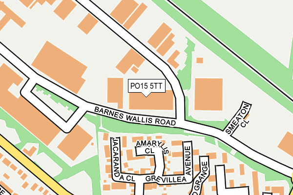PO15 5TT map - OS OpenMap – Local (Ordnance Survey) PO15 5TT map - OS OpenMap – Local (Ordnance Survey)