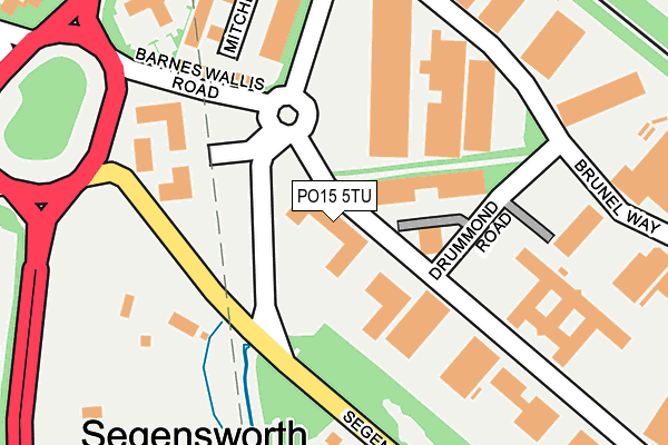 PO15 5TU map - OS OpenMap – Local (Ordnance Survey) PO15 5TU map - OS OpenMap – Local (Ordnance Survey)