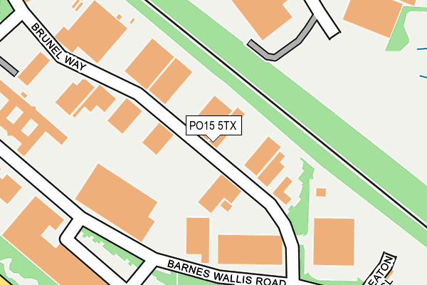 PO15 5TX map - OS OpenMap – Local (Ordnance Survey) PO15 5TX map - OS OpenMap – Local (Ordnance Survey)