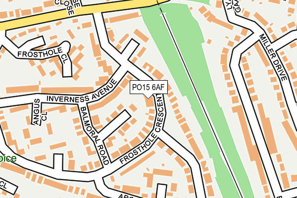 PO15 6AF map - OS OpenMap – Local (Ordnance Survey) PO15 6AF map - OS OpenMap – Local (Ordnance Survey)