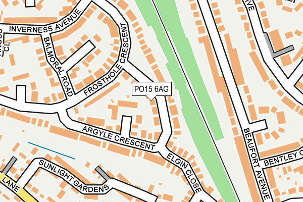 PO15 6AG map - OS OpenMap – Local (Ordnance Survey) PO15 6AG map - OS OpenMap – Local (Ordnance Survey)