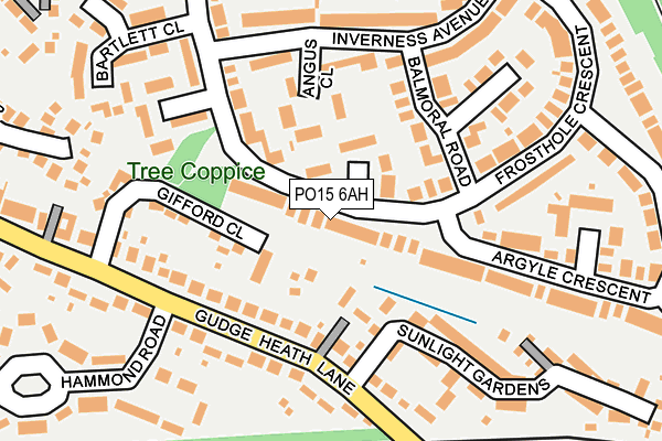 PO15 6AH map - OS OpenMap – Local (Ordnance Survey) PO15 6AH map - OS OpenMap – Local (Ordnance Survey)