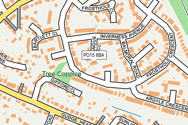 PO15 6BA map - OS OpenMap – Local (Ordnance Survey) PO15 6BA map - OS OpenMap – Local (Ordnance Survey)
