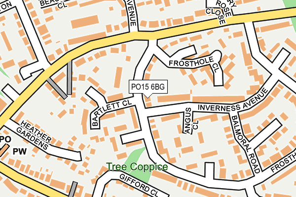 PO15 6BG map - OS OpenMap – Local (Ordnance Survey) PO15 6BG map - OS OpenMap – Local (Ordnance Survey)