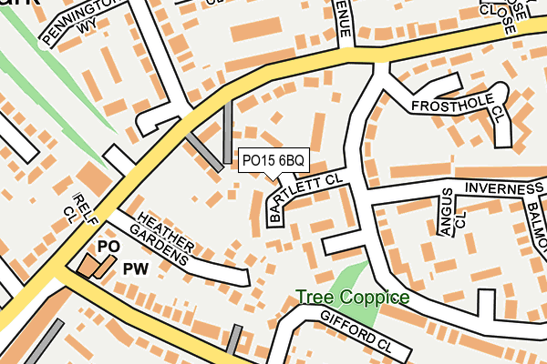 PO15 6BQ map - OS OpenMap – Local (Ordnance Survey) PO15 6BQ map - OS OpenMap – Local (Ordnance Survey)
