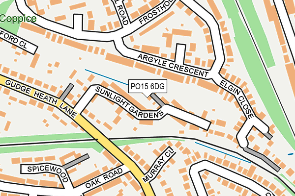 PO15 6DG map - OS OpenMap – Local (Ordnance Survey) PO15 6DG map - OS OpenMap – Local (Ordnance Survey)