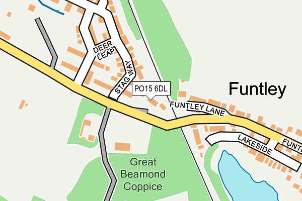 PO15 6DL map - OS OpenMap – Local (Ordnance Survey) PO15 6DL map - OS OpenMap – Local (Ordnance Survey)