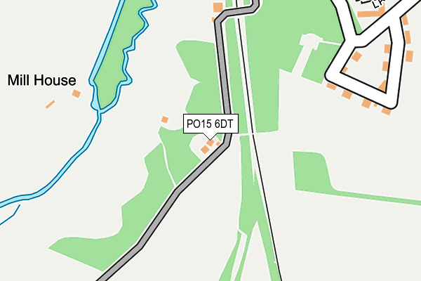 PO15 6DT map - OS OpenMap – Local (Ordnance Survey) PO15 6DT map - OS OpenMap – Local (Ordnance Survey)