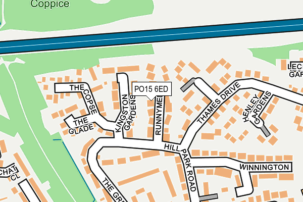 PO15 6ED map - OS OpenMap – Local (Ordnance Survey) PO15 6ED map - OS OpenMap – Local (Ordnance Survey)