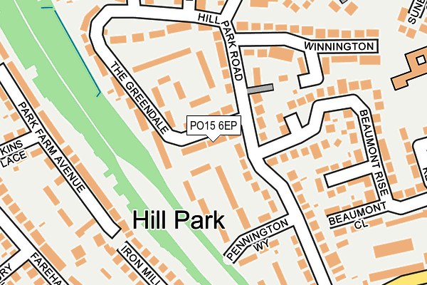 PO15 6EP map - OS OpenMap – Local (Ordnance Survey) PO15 6EP map - OS OpenMap – Local (Ordnance Survey)