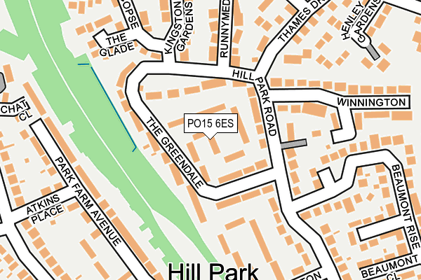PO15 6ES map - OS OpenMap – Local (Ordnance Survey) PO15 6ES map - OS OpenMap – Local (Ordnance Survey)