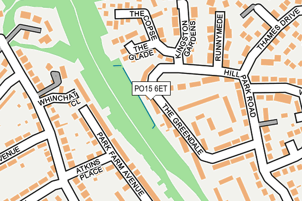 PO15 6ET map - OS OpenMap – Local (Ordnance Survey) PO15 6ET map - OS OpenMap – Local (Ordnance Survey)