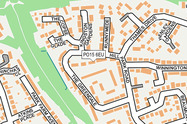 PO15 6EU map - OS OpenMap – Local (Ordnance Survey) PO15 6EU map - OS OpenMap – Local (Ordnance Survey)