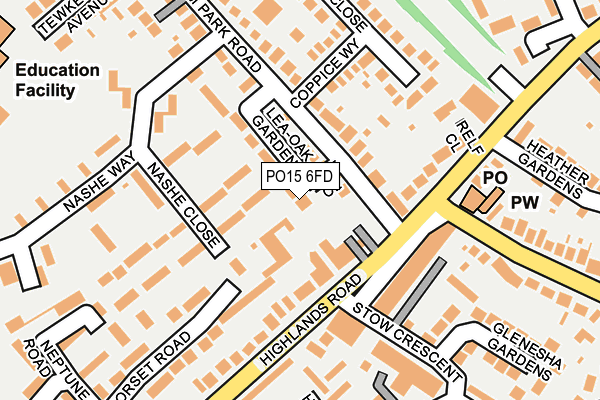 PO15 6FD map - OS OpenMap – Local (Ordnance Survey) PO15 6FD map - OS OpenMap – Local (Ordnance Survey)