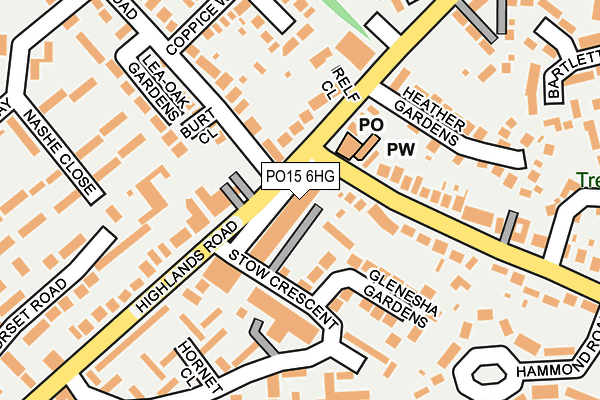 PO15 6HG map - OS OpenMap – Local (Ordnance Survey) PO15 6HG map - OS OpenMap – Local (Ordnance Survey)