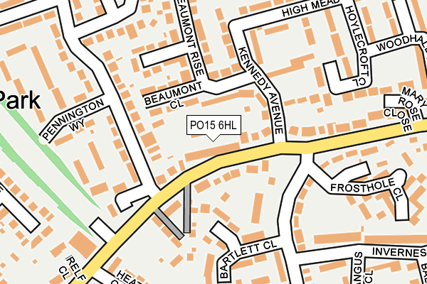 PO15 6HL map - OS OpenMap – Local (Ordnance Survey) PO15 6HL map - OS OpenMap – Local (Ordnance Survey)