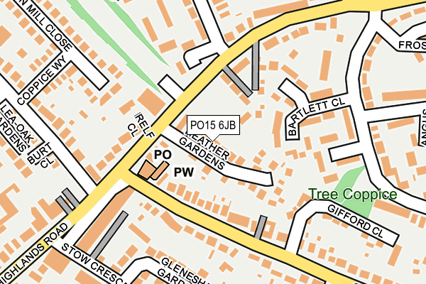 PO15 6JB map - OS OpenMap – Local (Ordnance Survey) PO15 6JB map - OS OpenMap – Local (Ordnance Survey)
