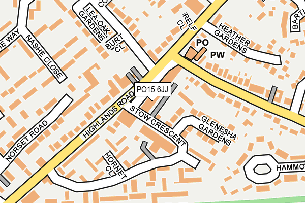 PO15 6JJ map - OS OpenMap – Local (Ordnance Survey) PO15 6JJ map - OS OpenMap – Local (Ordnance Survey)