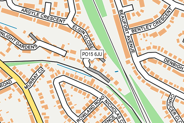 PO15 6JU map - OS OpenMap – Local (Ordnance Survey) PO15 6JU map - OS OpenMap – Local (Ordnance Survey)