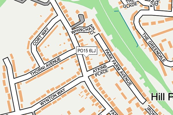 PO15 6LJ map - OS OpenMap – Local (Ordnance Survey) PO15 6LJ map - OS OpenMap – Local (Ordnance Survey)