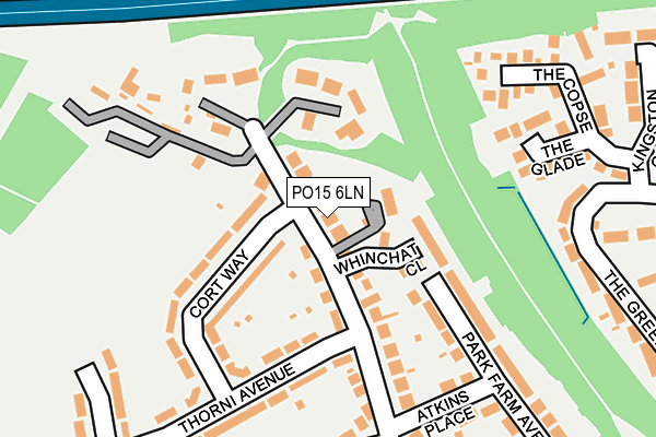 PO15 6LN map - OS OpenMap – Local (Ordnance Survey) PO15 6LN map - OS OpenMap – Local (Ordnance Survey)