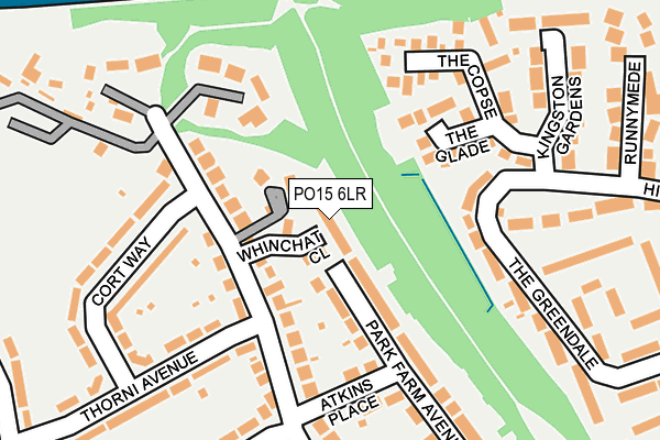 PO15 6LR map - OS OpenMap – Local (Ordnance Survey) PO15 6LR map - OS OpenMap – Local (Ordnance Survey)