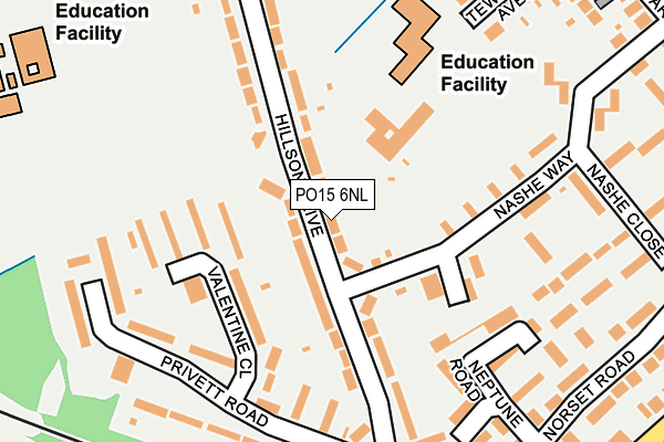 PO15 6NL map - OS OpenMap – Local (Ordnance Survey) PO15 6NL map - OS OpenMap – Local (Ordnance Survey)