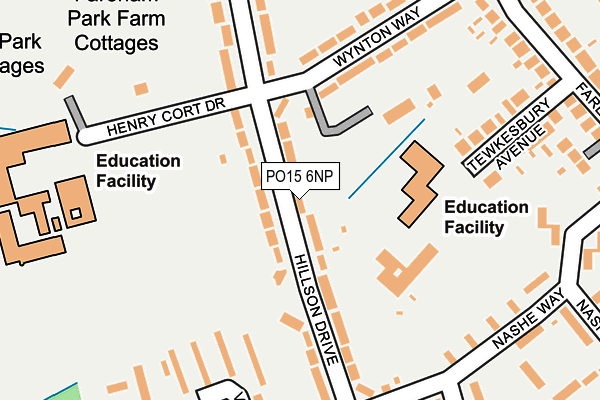 PO15 6NP map - OS OpenMap – Local (Ordnance Survey) PO15 6NP map - OS OpenMap – Local (Ordnance Survey)