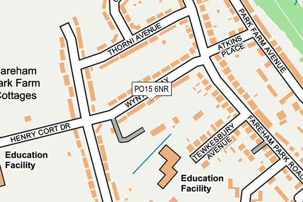 PO15 6NR map - OS OpenMap – Local (Ordnance Survey) PO15 6NR map - OS OpenMap – Local (Ordnance Survey)