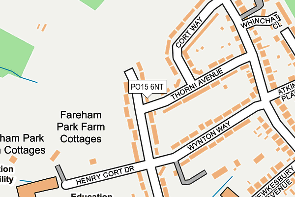 PO15 6NT map - OS OpenMap – Local (Ordnance Survey) PO15 6NT map - OS OpenMap – Local (Ordnance Survey)