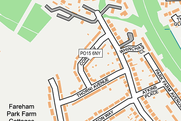 PO15 6NY map - OS OpenMap – Local (Ordnance Survey) PO15 6NY map - OS OpenMap – Local (Ordnance Survey)