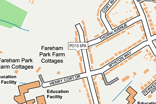 PO15 6PA map - OS OpenMap – Local (Ordnance Survey) PO15 6PA map - OS OpenMap – Local (Ordnance Survey)