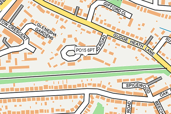 PO15 6PT map - OS OpenMap – Local (Ordnance Survey) PO15 6PT map - OS OpenMap – Local (Ordnance Survey)