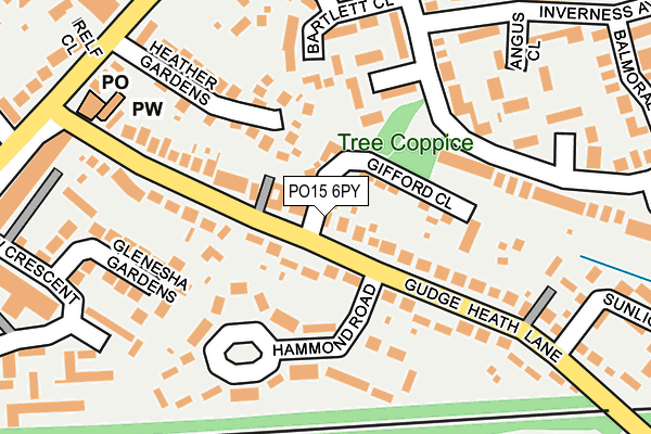 PO15 6PY map - OS OpenMap – Local (Ordnance Survey) PO15 6PY map - OS OpenMap – Local (Ordnance Survey)